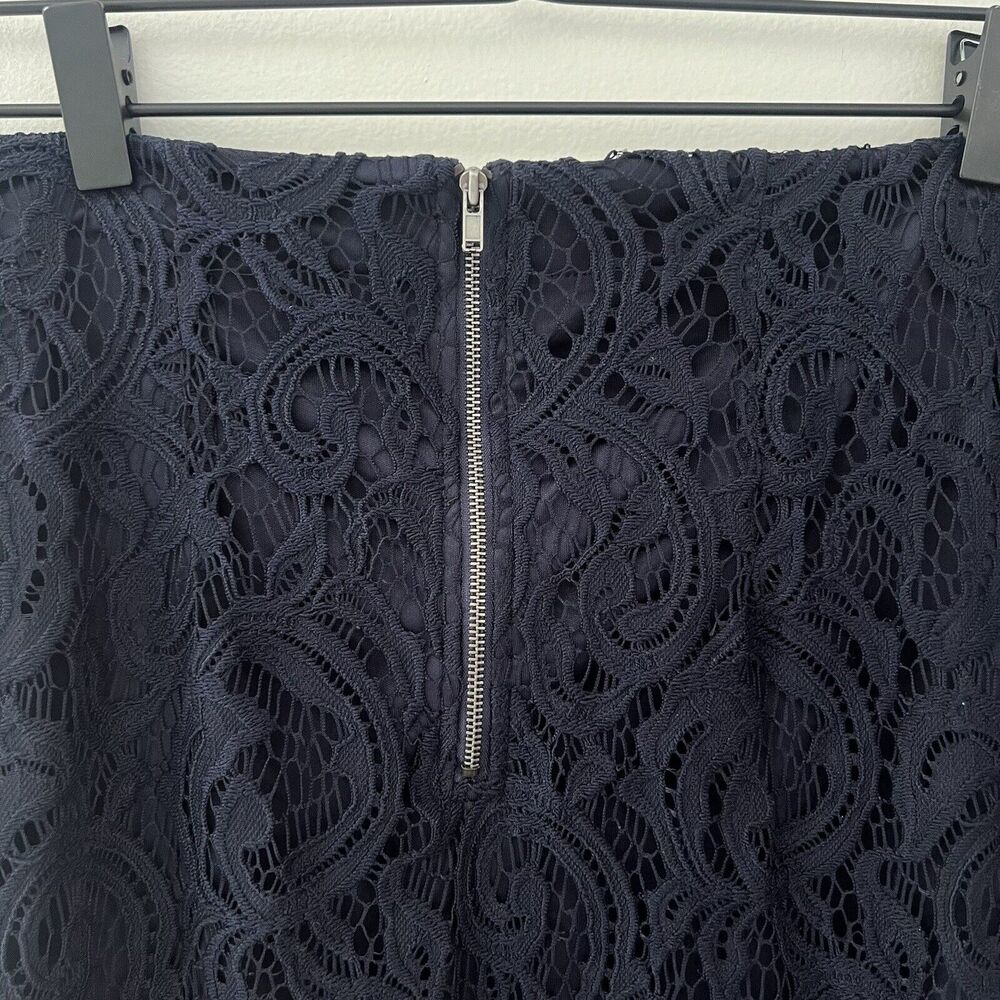 Adrianna Papell Women's Black Lace Back Zipper Formal Pencil Skirt Size S - Picture 3 of 8